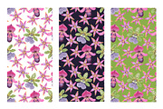 Crazy orchids. Vector patterns., a Pattern Graphic by Robusta (Thumbnail 13 of 17)