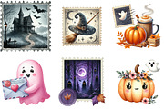 Halloween Postage Stamp Clipart, an Illustration by DreamArtGraphic (Thumbnail 3 of 5)