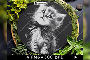 Cute Cat Fluffy Kitten Ribbon Bow, a Background Graphic by LaseredNinja (Thumbnail 5 of 7)