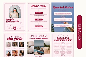 Bachelorette Party Itinerary Planner