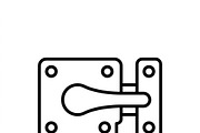 41 Home Security Icon Set, an Outline Icon by adenpinkstore (Thumbnail 15 of 16)