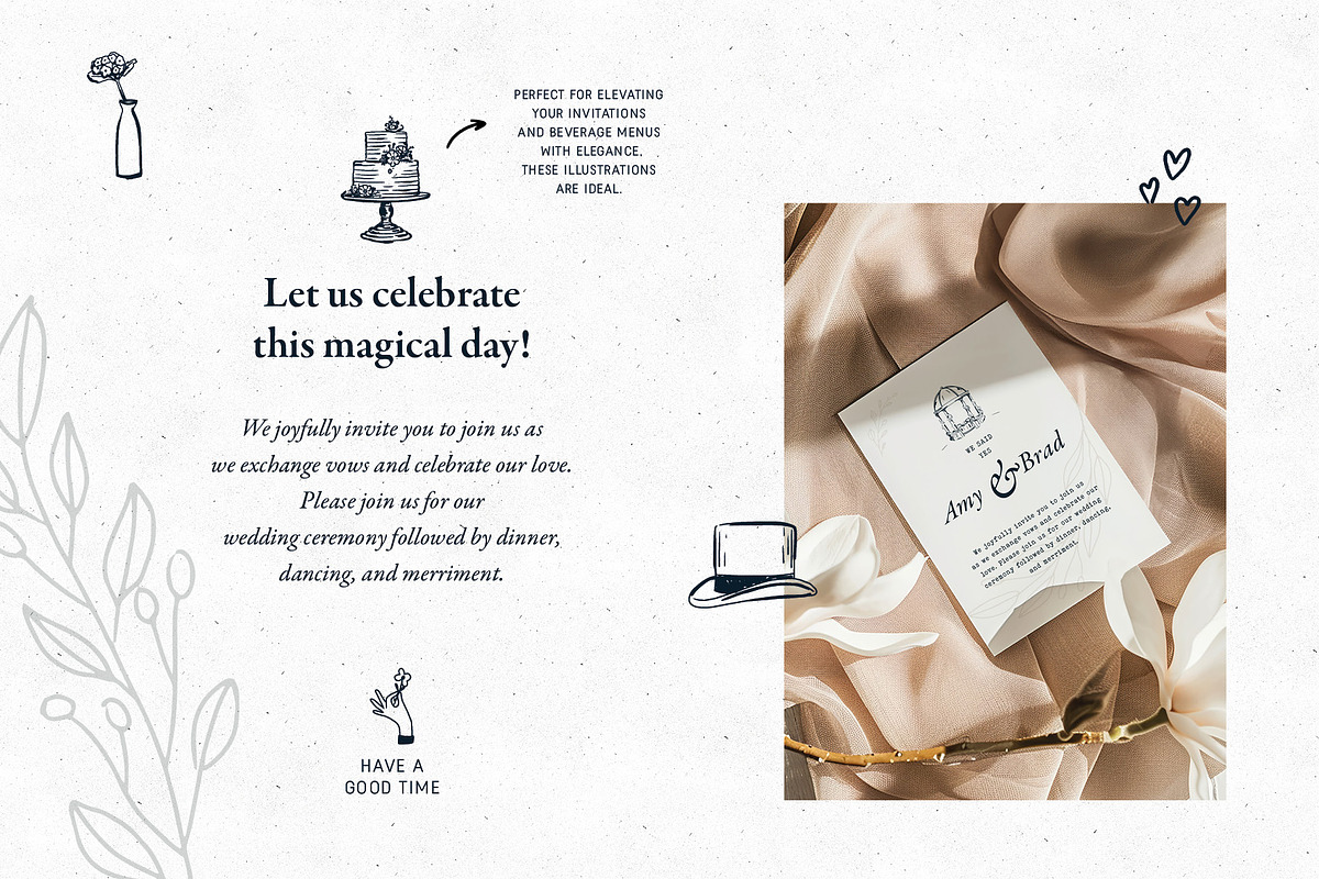 Wedding Illustration Icon Set, a Decorative Illustration by dicreate (Photo 5 of 12)