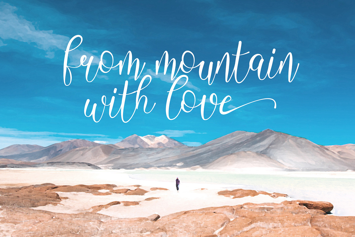 Aisbum Slashey - Modern Script Font, a Script Font by StringLabs (Photo 7 of 10)