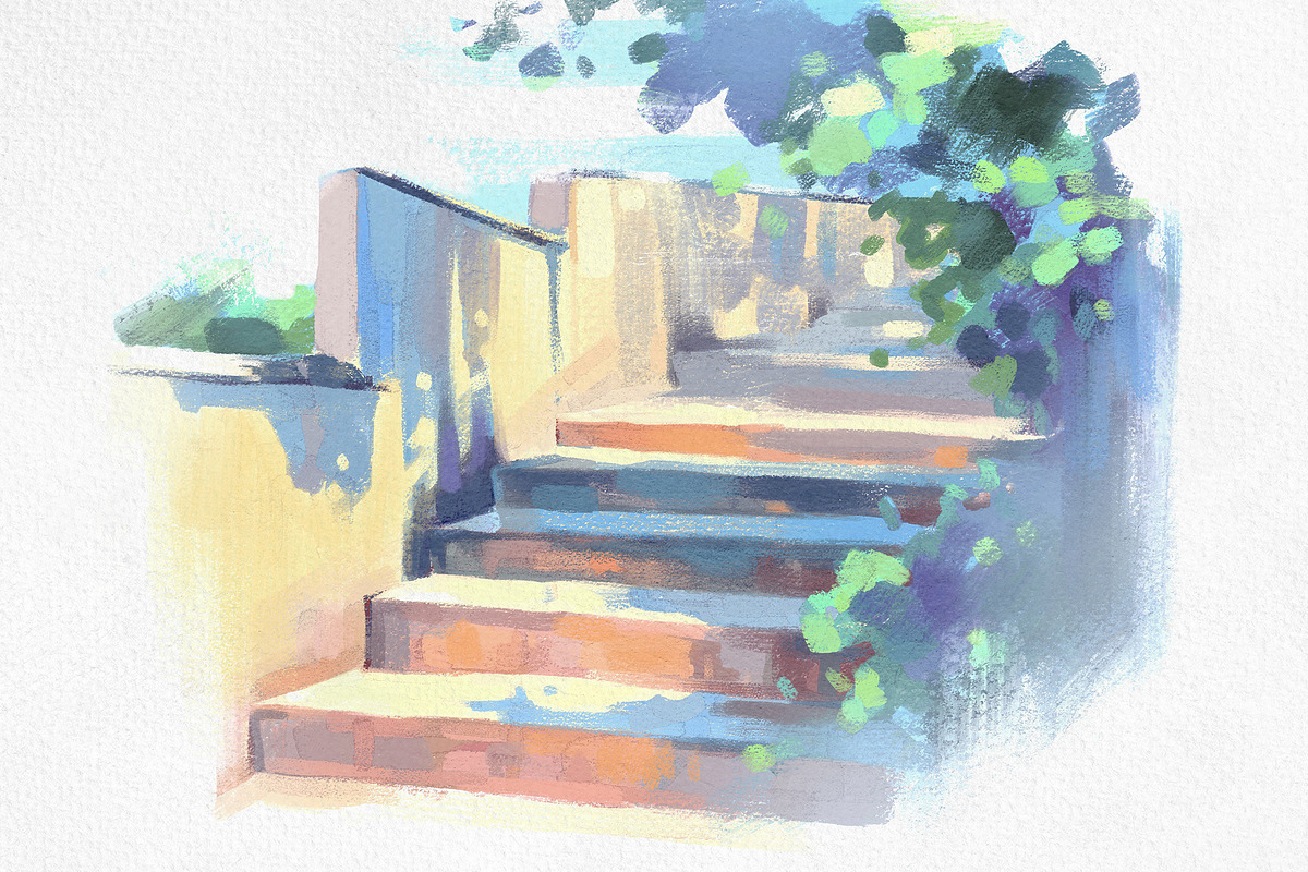 Photoshop Gouache Brushes Collection, a Brush Add-On by pixelbuddha.net (Photo 7 of 9)
