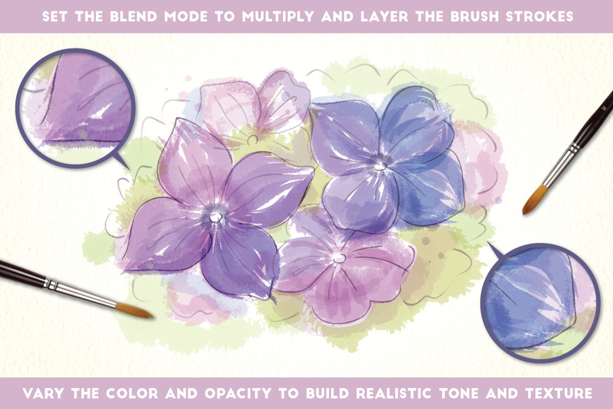 Watercolor Brushes preview 3