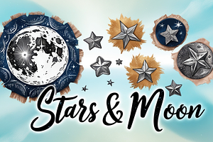 Stars & Moon Stamp Brushes