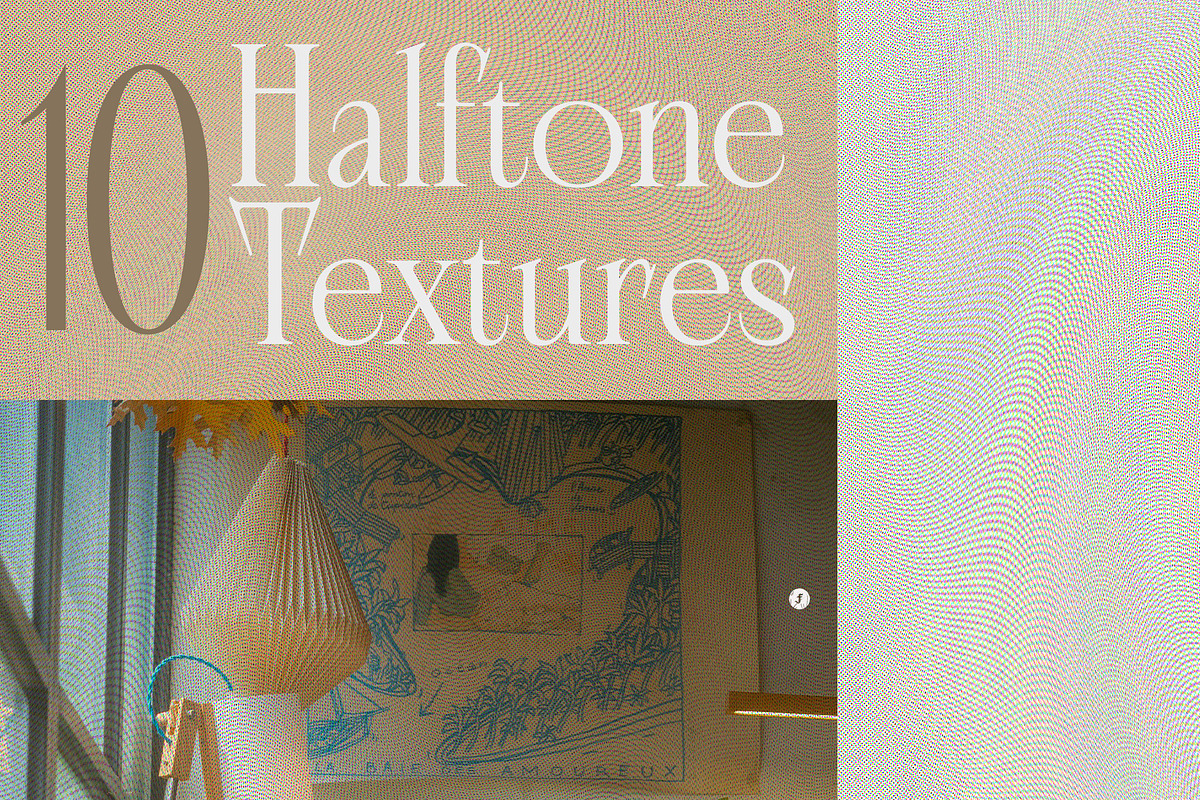 Halftone Magazine Textures, a Texture Graphic by Freezerondigital (Photo 2 of 11)