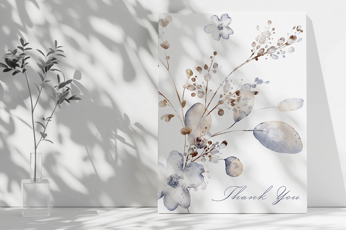 Dried Flowers Watercolor Collection, a Decorative Illustration by LenArt (Photo 12 of 12)