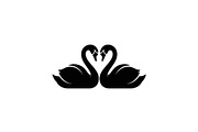 Swan Love Silhouette SVG Bundle, an Illustration by Designs_River (Thumbnail 30 of 31)
