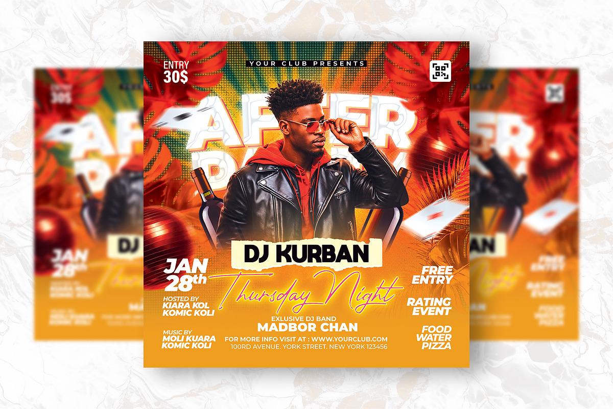 After Party Flyer Design Template, a Flyer Template by Shajib Shikder (Photo 2 of 2)