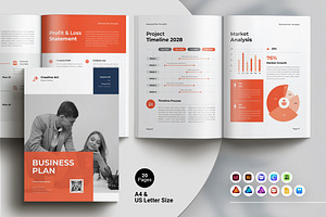 Business Proposal Brochure Template, a Brochure Template by Spark_Creative