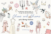 Hand Drawn Wedding Illustrations 300, an Object Graphic by whiteheartdesign (Thumbnail 1 of 24)