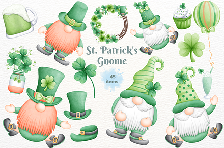 St. Patricks Gnome, a Seasonal Illustration by Phichysilp