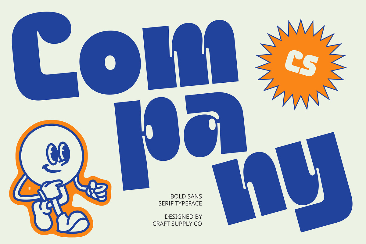 CS Company – Bold Font, a Sans Serif Font by Craft Supply Co. (Photo 1 of 8)