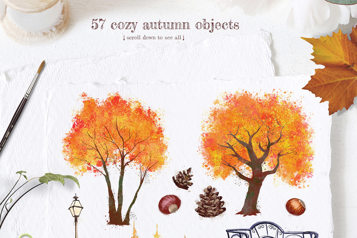 Autumn in the park, an Animal Illustration by Funnystore (Photo 8 of 13)