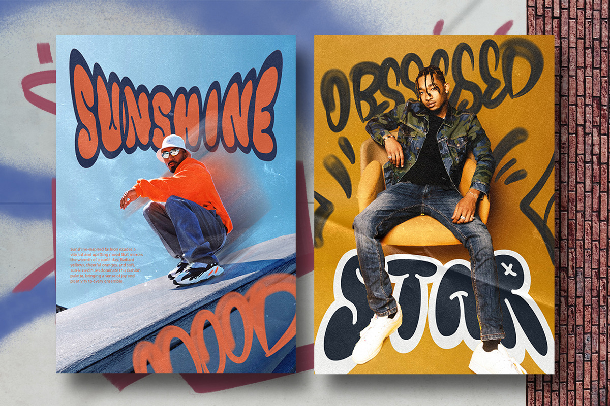 Aero Tag - Graffiti Font and Brushes, a Sans Serif Font by Angin Studio (Photo 8 of 16)