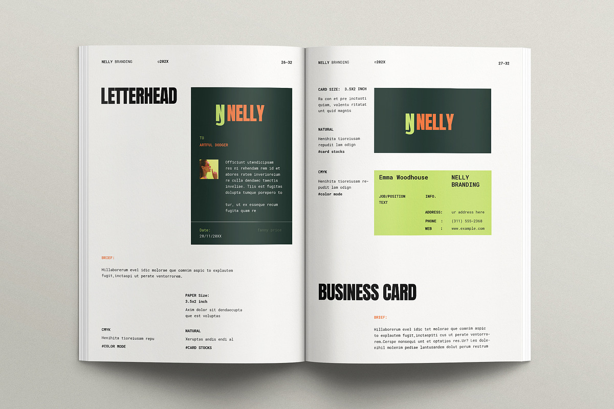 Creative Brand Identity Guidelines, a Brochure Template by E-Type (Photo 10 of 12)