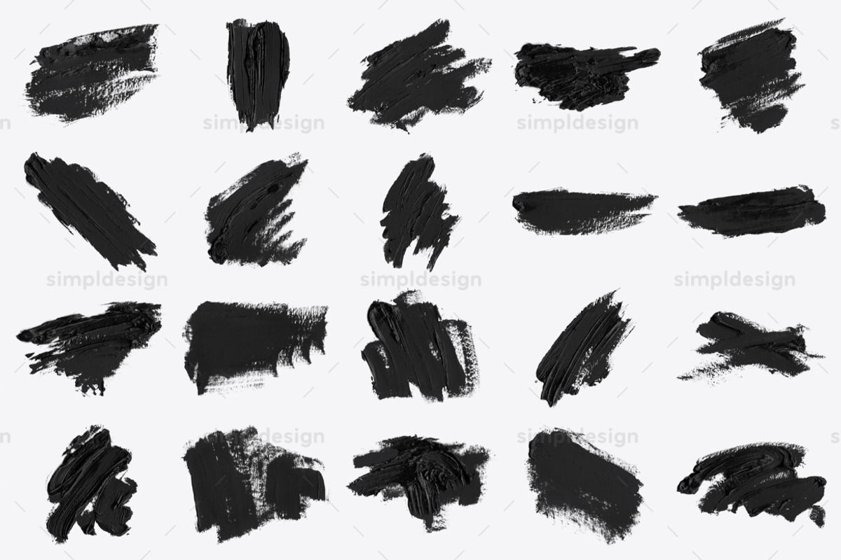 Stamp Textured Oil Photoshop Brushes, a Brush Add-On by SimplDesign (Photo 5 of 7)