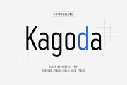 Kagoda – Modern Sans Serif Font, a Sans Serif Font by Sronstudio (Thumbnail 1 of 16)