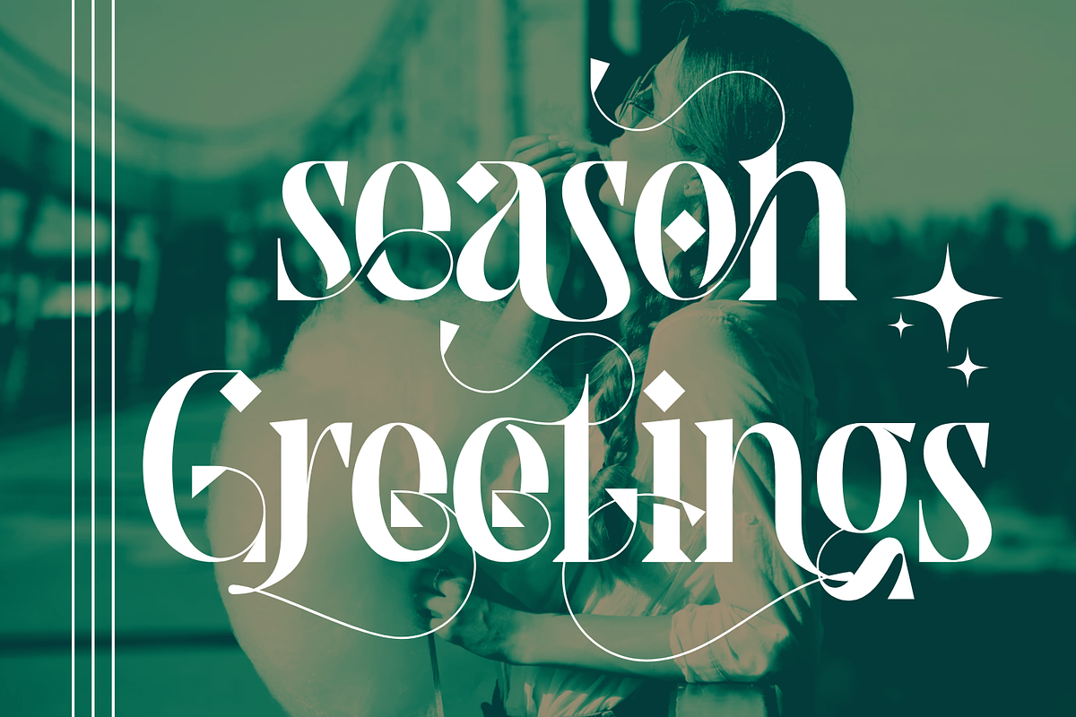Theatrical Elegant - Ligatures Font, a Serif Font by 177Studio (Photo 3 of 8)