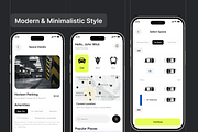 Filllo Parking Space Booking App UI, an UI Kit Template by floxui (Thumbnail 3 of 8)
