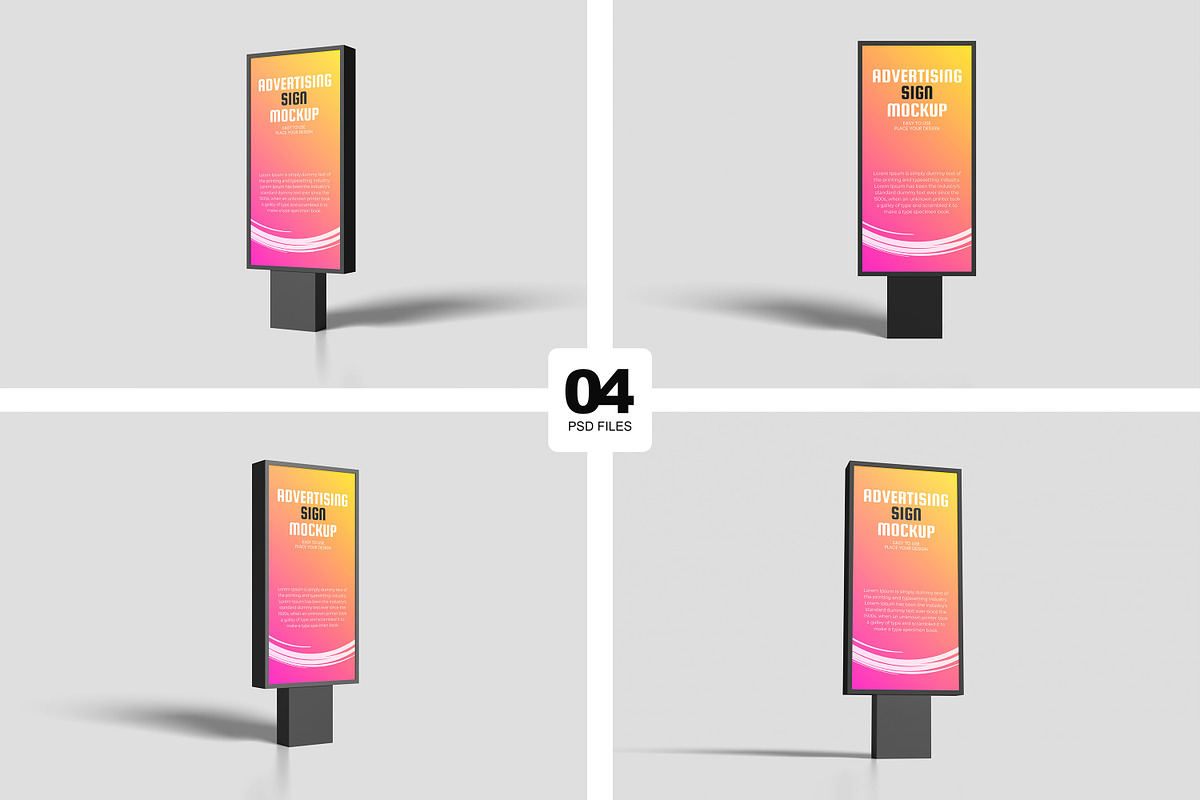 Advertising Sign Mockup, an Advertising Mockup by Graphicell (Photo 1 of 5)