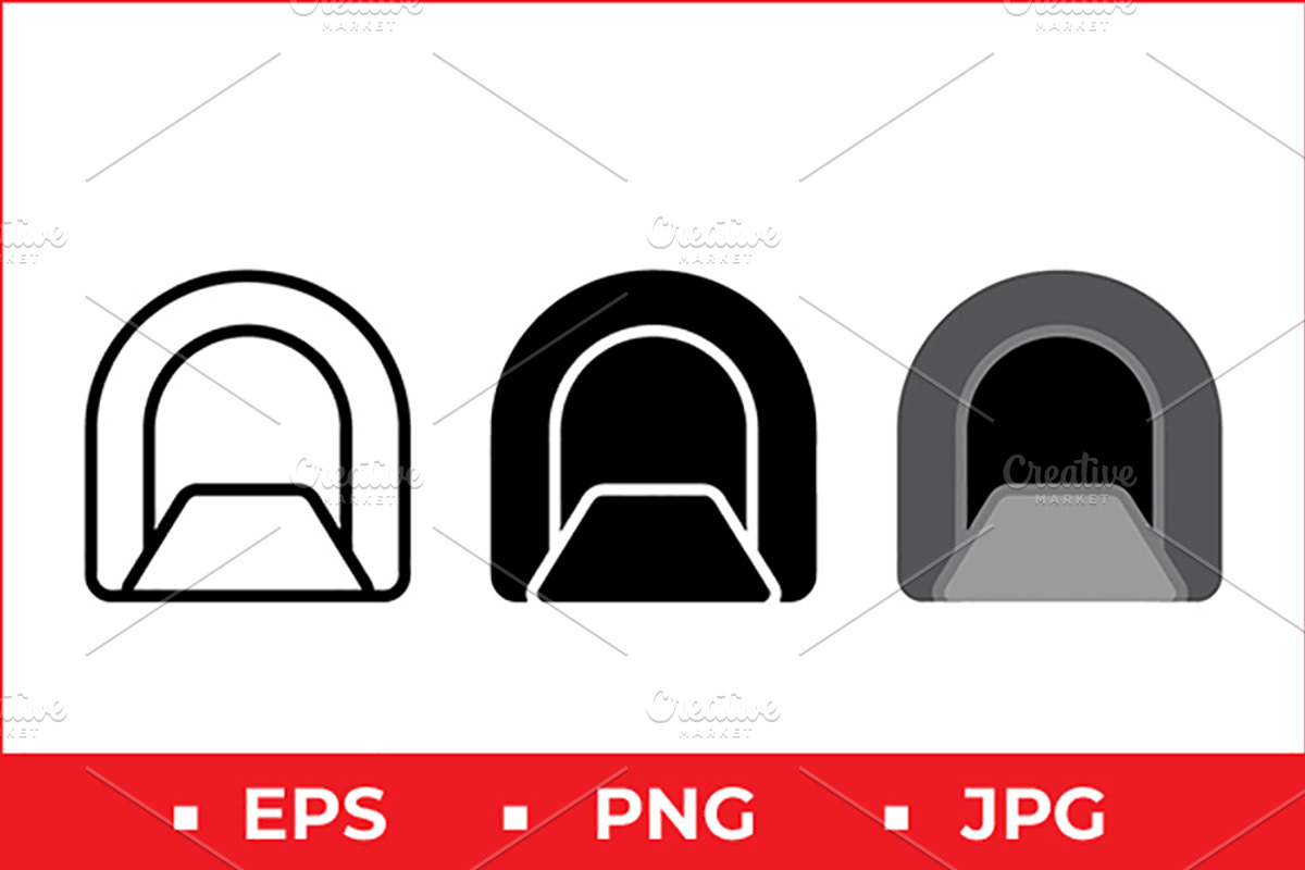 Tunnel Archway Icons, a Solid Icon by Artonix (Photo 1 of 2)