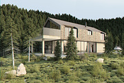 Vray Exterior Lighting Setup Scene, an Architecture 3D Model by VisualCG (Thumbnail 2 of 3)