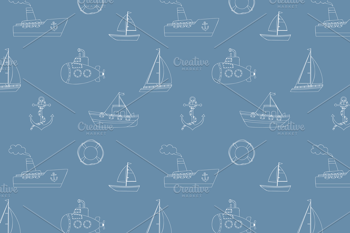 Nautical Collection, a Background Graphic by Alina Tsesarskaya (Photo 4 of 4)
