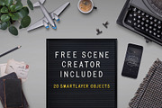 Letter board mockup set, a Product Mockup by Twin Design (Thumbnail 4 of 5)