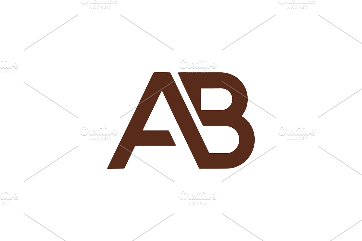 AB Monogram Business Logo. BA, a Branding & Logo Template by Vectorium Studio (Photo 1 of 2)