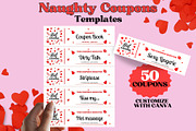 Sexy Naughty Printable Coupons Canva, a Card Template by GraphiCarola (Thumbnail 1 of 6)