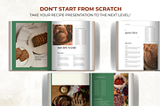 Green Recipe Pages Canva Template, a Poster Template by Digital By Nikoleta (Thumbnail 5 of 9)