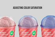 Ice cream cup mockup set, a Cups & Container Mockup by BlackMockup (Thumbnail 5 of 10)