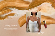Cream Gold Hand Painted Textures, a Background Graphic by eclosque (Thumbnail 5 of 32)