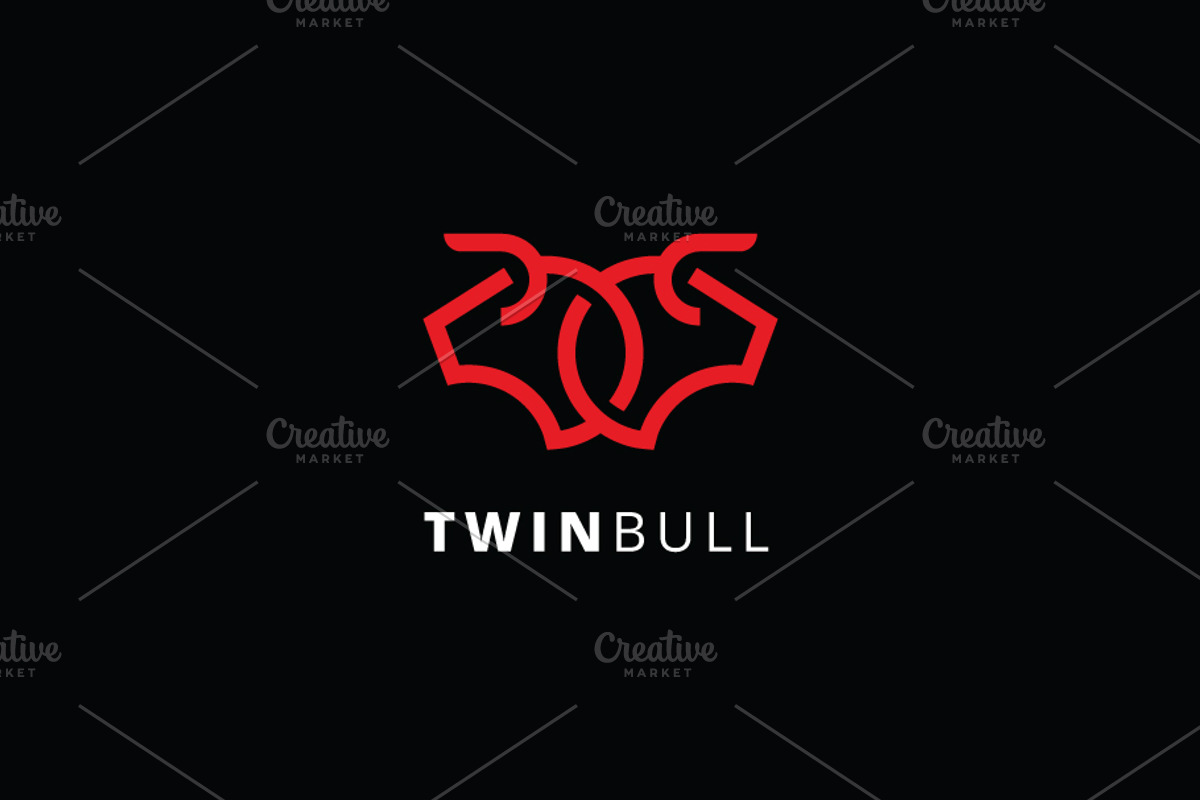 Twin Bull Logo, a Branding & Logo Template by Brahmma (Photo 2 of 3)