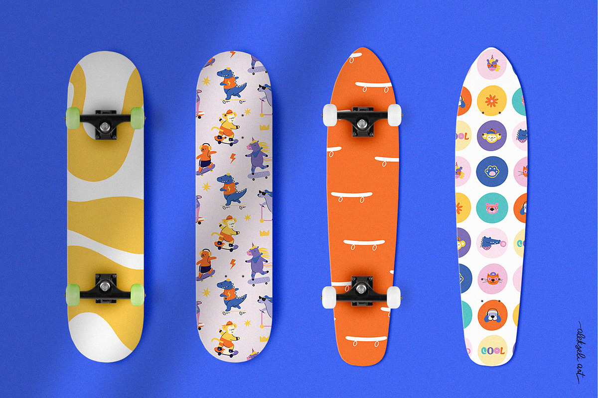 Cool Kid: 90s Graphic & Pattern Set, an Animal Illustration by AlekseliArt (Photo 10 of 13)