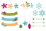 Bohemian Christmas Clipart & Papers, an Illustration by Amanda Ilkov (Thumbnail 4 of 5)
