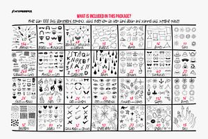 Hyper Hand Drawn - 1000 PNG Elements