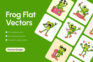 Bundle of Frog Vector Icons, an Emoji Icon by Creative Stall