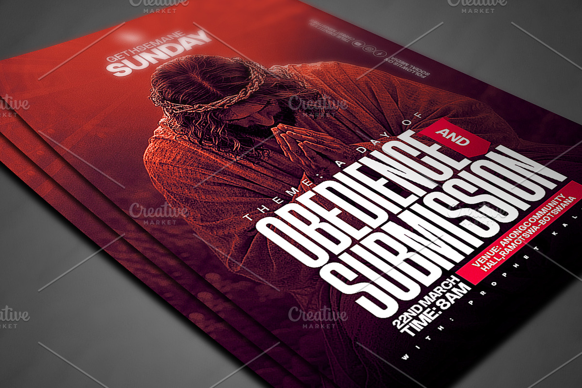 Church Flyer Design Psd, a Social Media Template by church flyer templates (Photo 4 of 4)