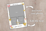 Valentines Photo Card PSD Template, a Card Template by PSD templates and Photos (Thumbnail 2 of 3)