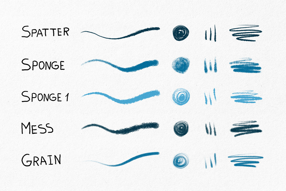 Download Texture Brushes for Procreate preview 3