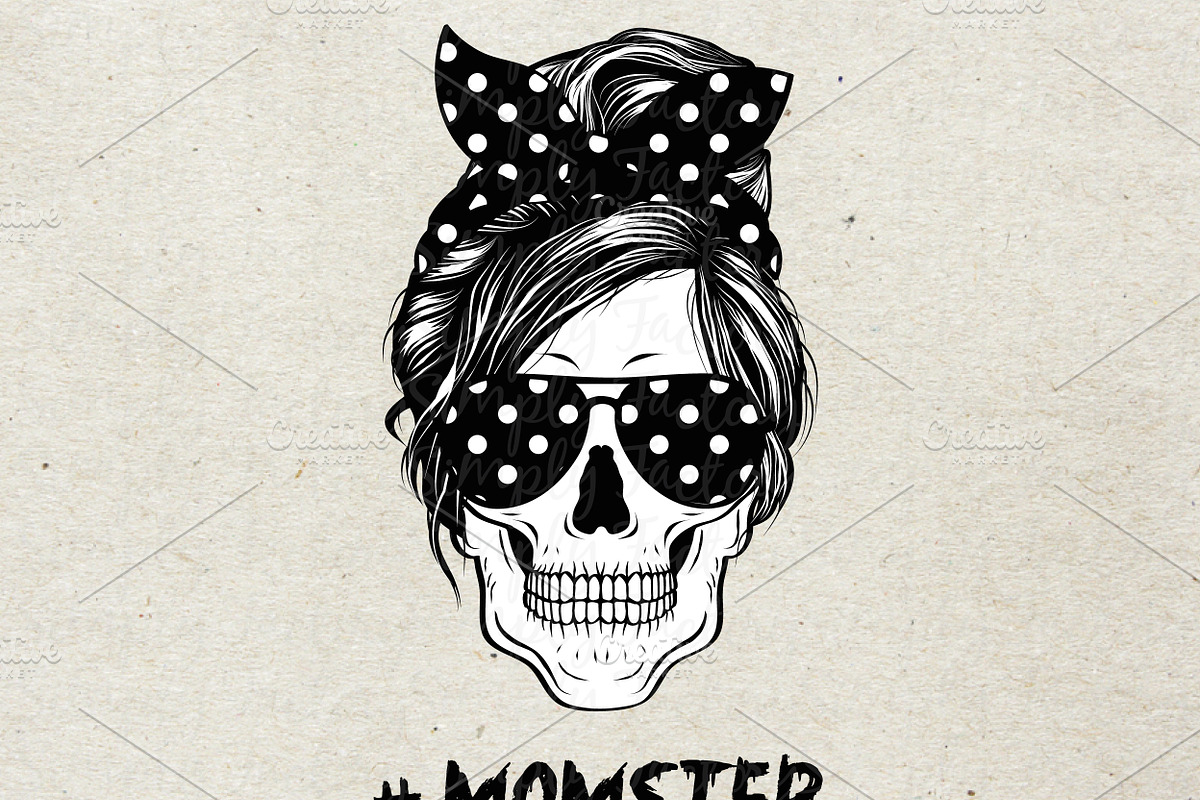 Retro Momster Skull Collection, an Illustration by Simply Factory (Photo 1 of 2)