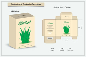 box design with 3d mockup