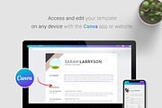 Resume / CV Template | Canva & Word, a Resume Template by CreativeZoom (Thumbnail 7 of 7)