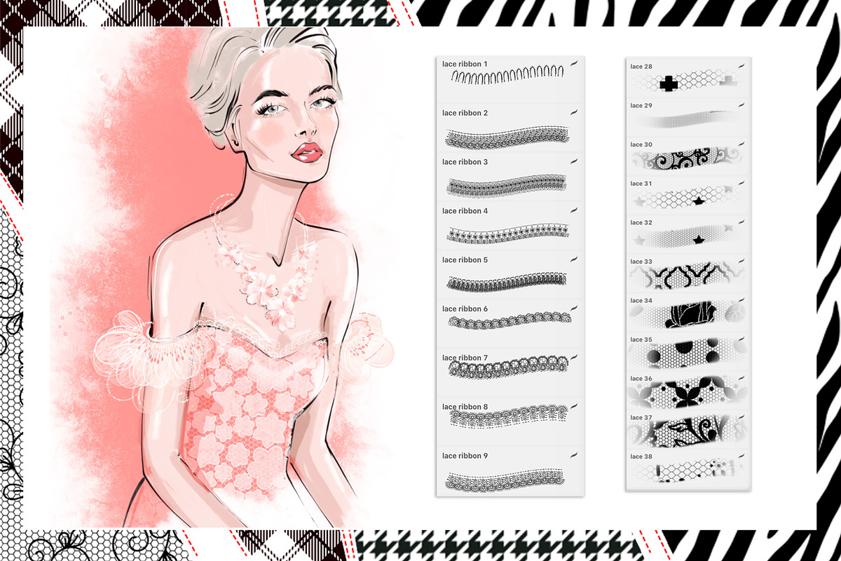 lace Procreate Brush Set, a Brush Add-On by Irena Matiash shop (Photo 5 of 13)