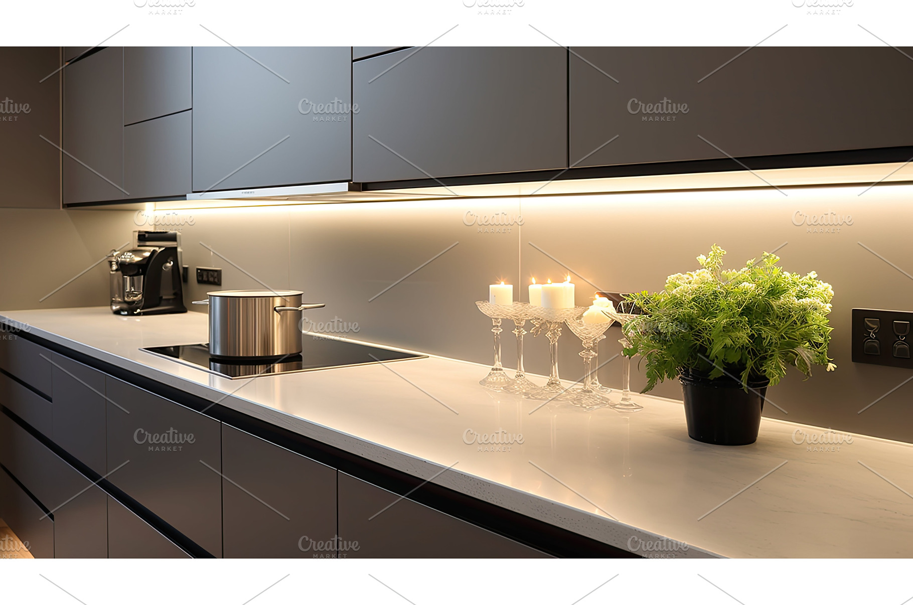 contemporary under cabinet kitchen, a Food & Drink Photo by pikepicture