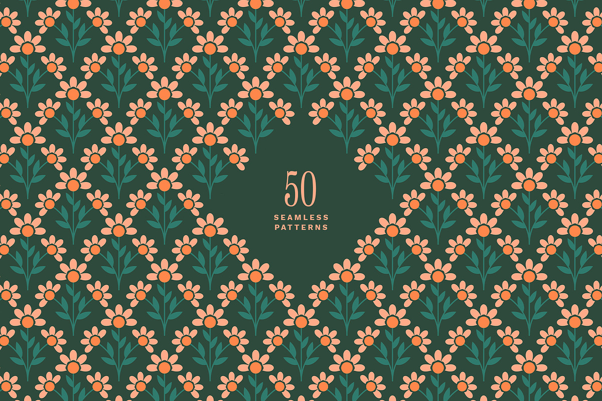 Blossom - Patterns, Shapes & Frames, a Pattern Graphic by Basia Stryjecka (Photo 3 of 35)