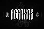 ABRAXAS | Gothic Typeface, a Blackletter Font by Norse Moss (Thumbnail 1 of 8)